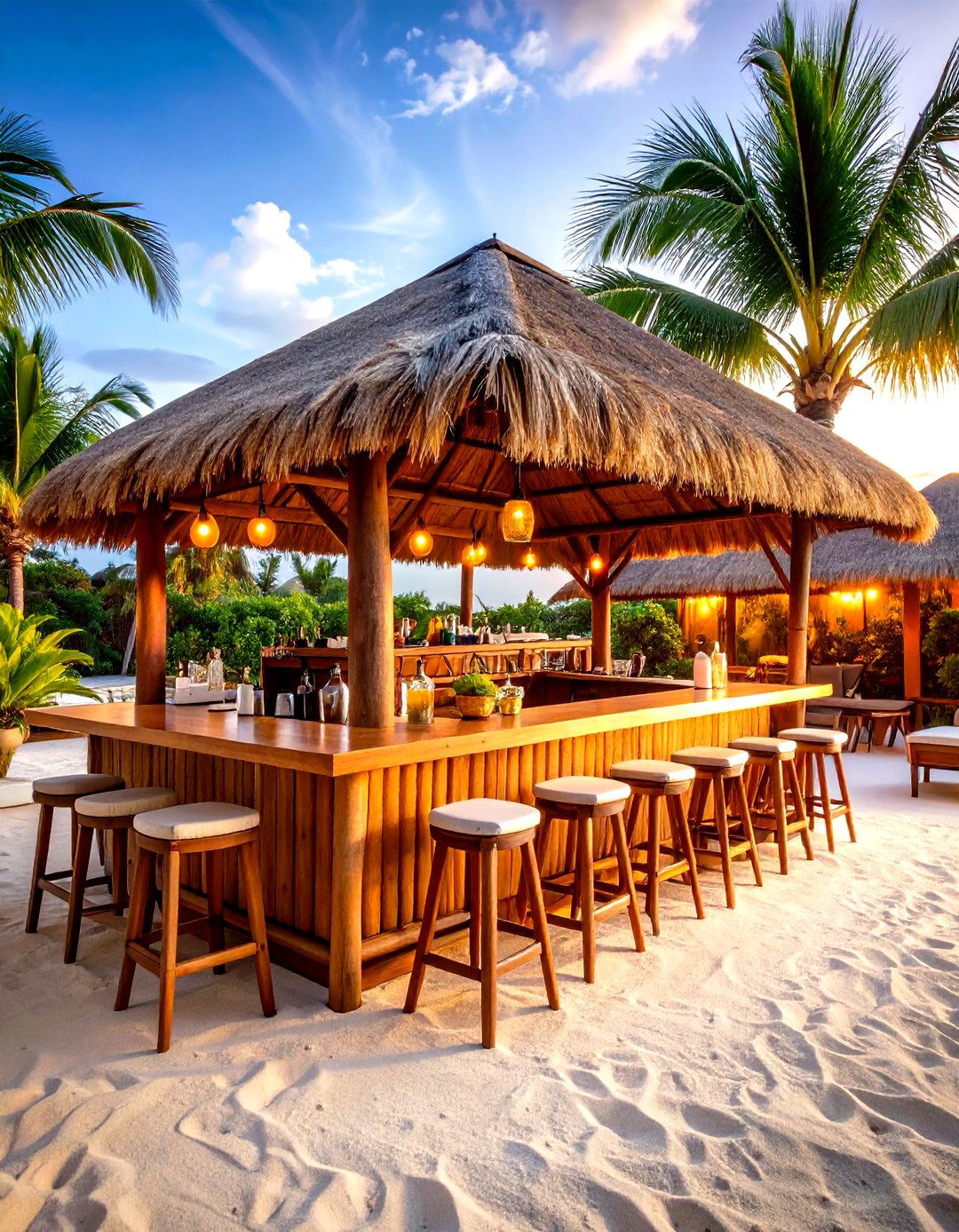 Thatched Roof Tiki Bar Patio Enclosure - 30 patio enclosure ideas