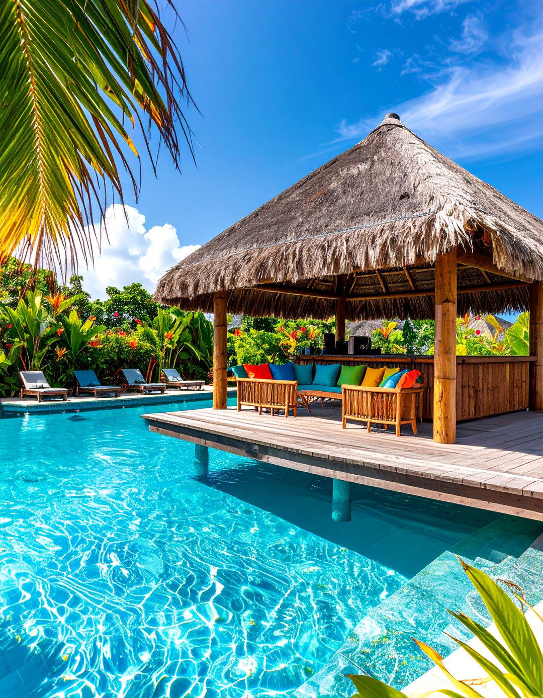 Thatched Roof Tiki Gazebo - 30 backyard gazebo ideas