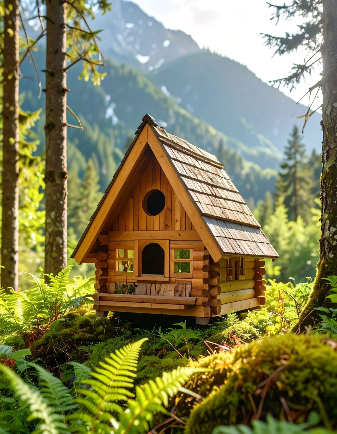 The A Frame Cabin Bird House - 30 bird house design ideas