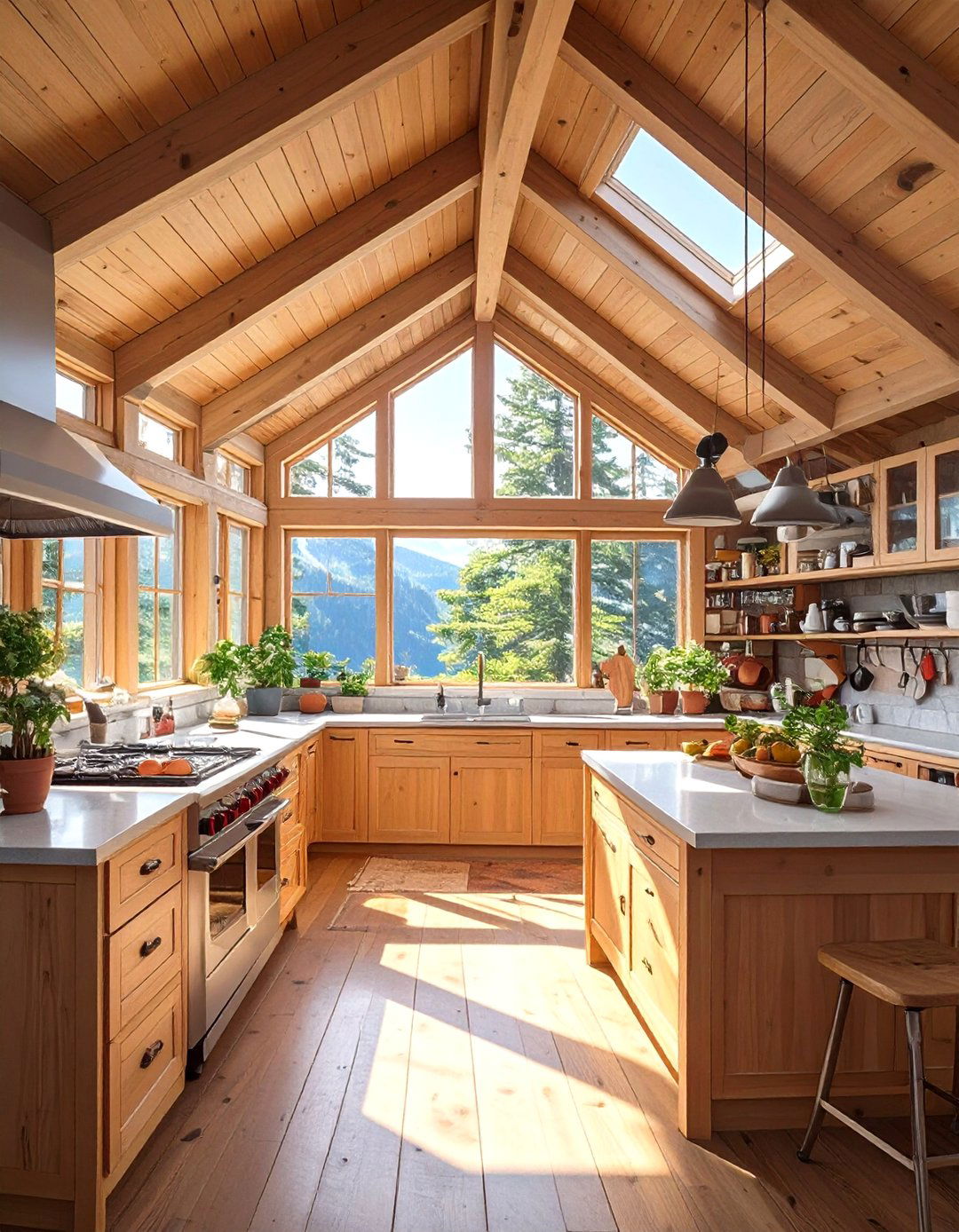 The A Frame Cabin Kitchen - 30 cabin kitchen ideas