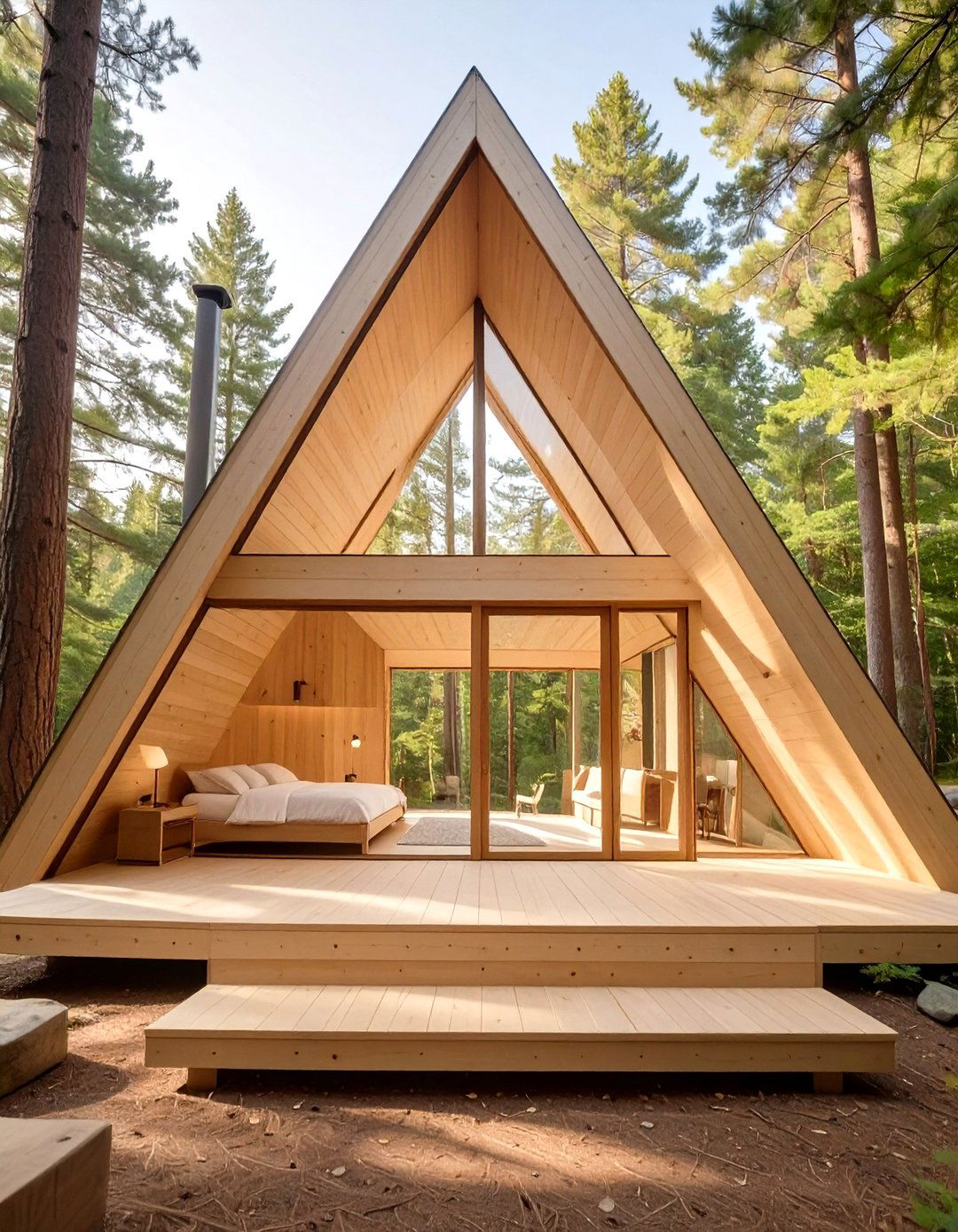 The A Frame Cabin Modernized - 30 contemporary house design ideas