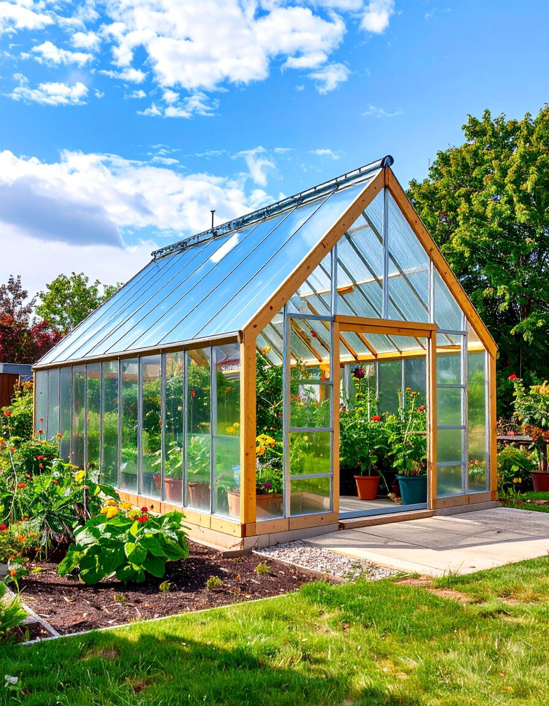 The A Frame Greenhouse Design - 30 backyard greenhouse ideas