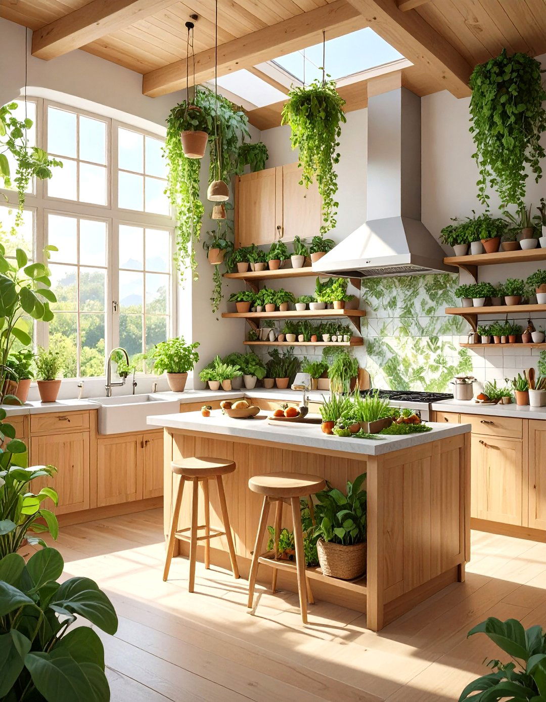 The AI Assisted Biophilic Kitchen - 30 ai kitchen remodel ideas