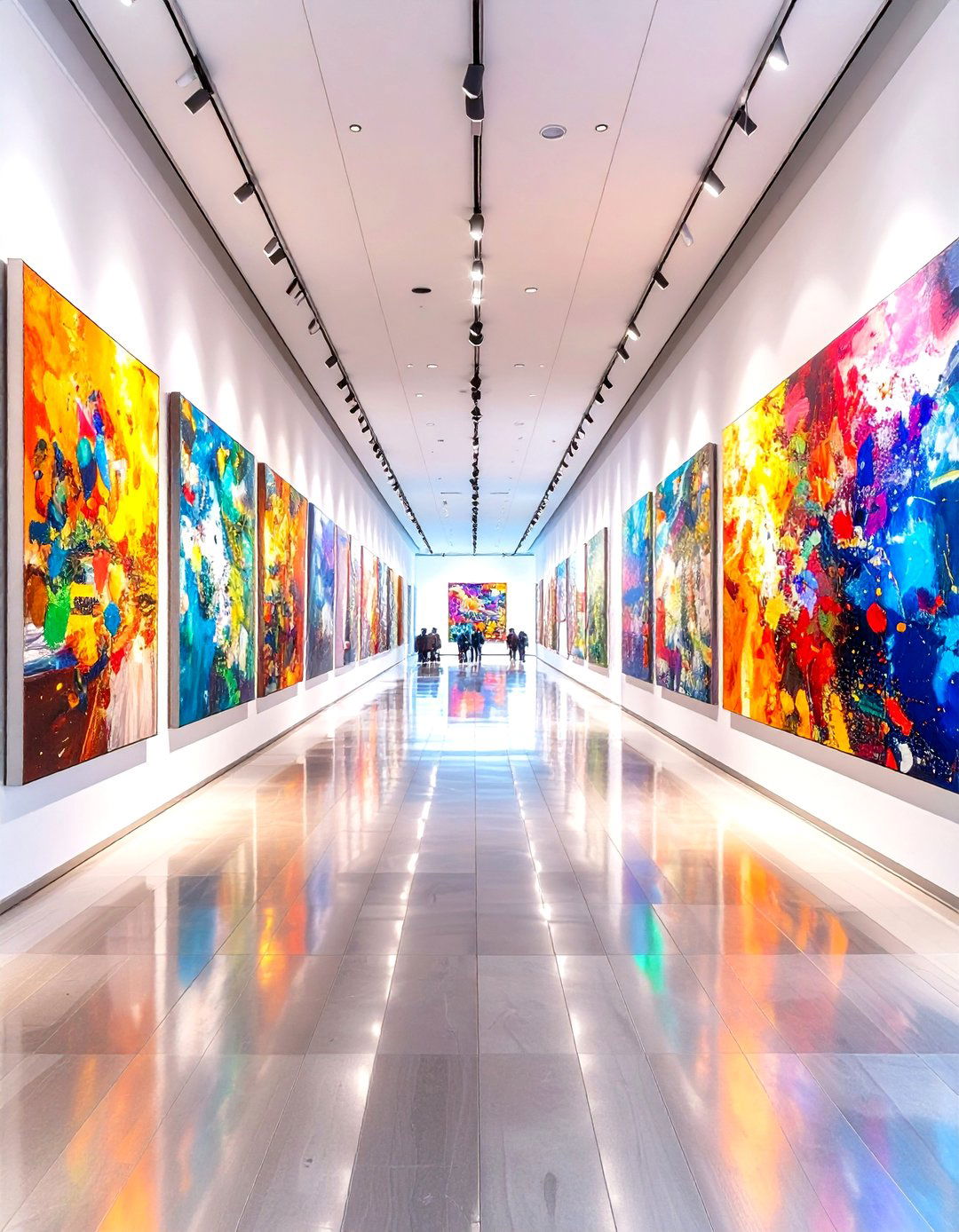 The AI Curated Art Gallery Hallway - 30 futuristic interior design ideas