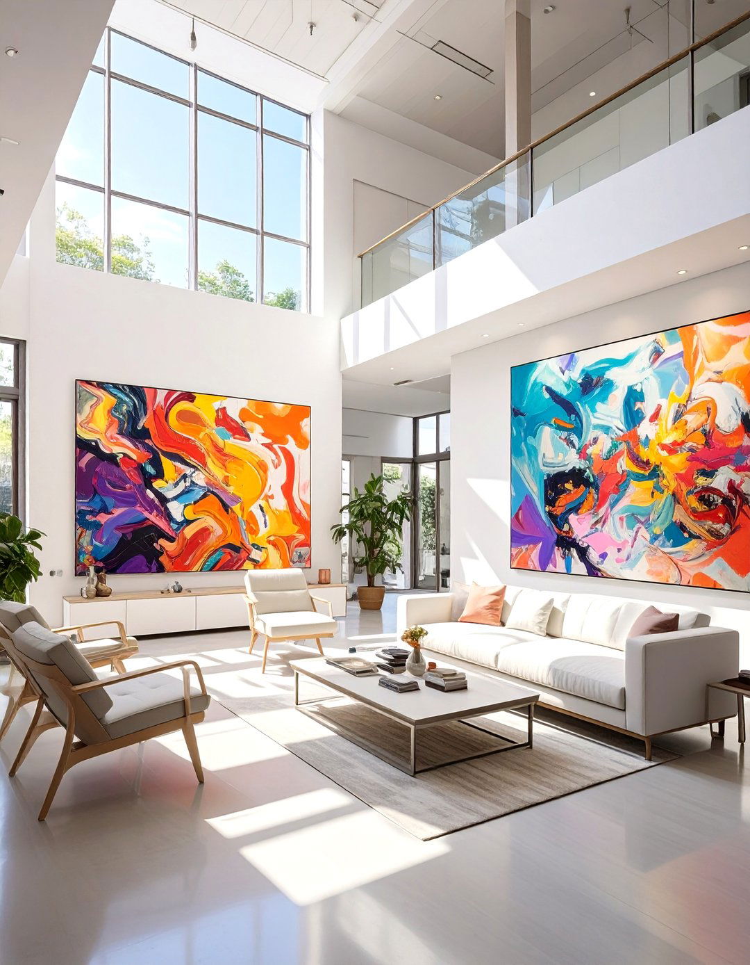 The AI Curated Art Gallery Home - 30 ai tiny home interior ideas