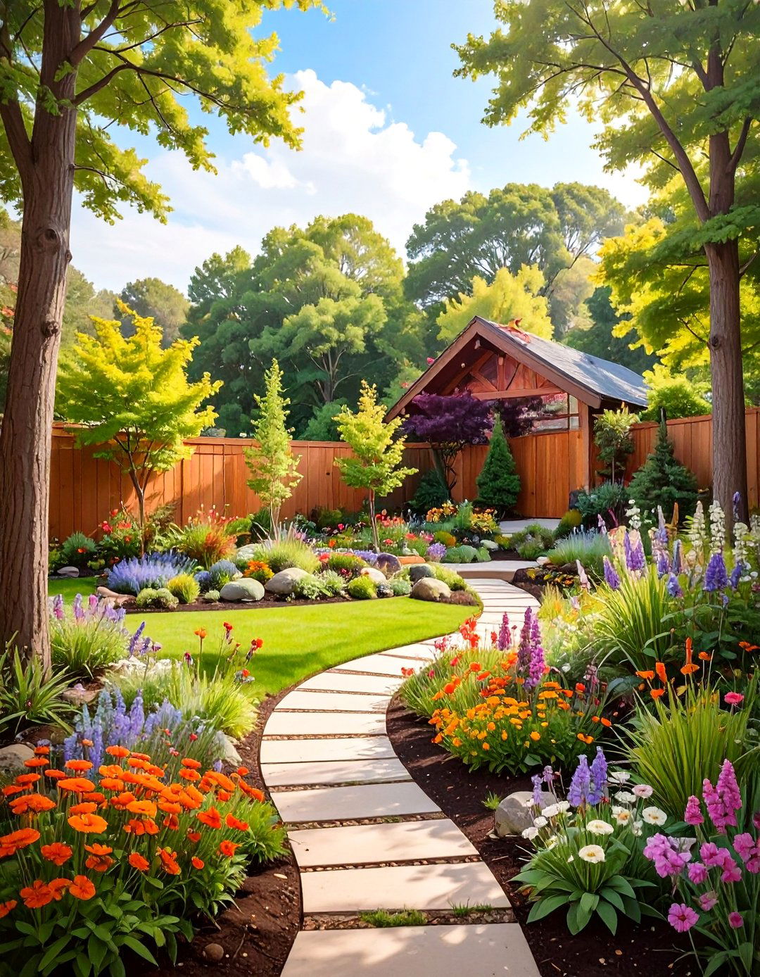 The AI Designed Native Woodland Restoration - 30 ai sustainable landscape design ideas