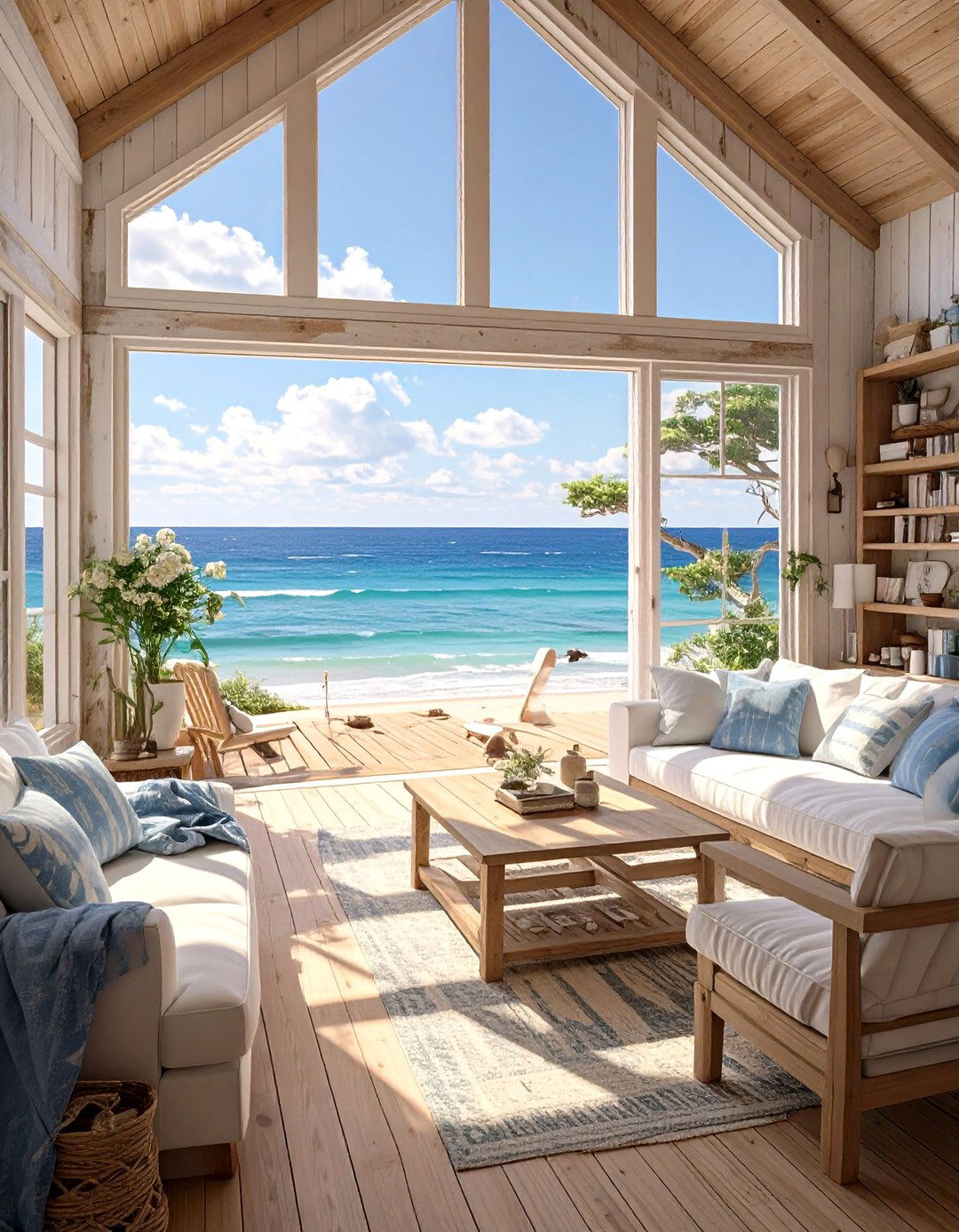 The AI Driven Coastal Retreat - 30 ai tiny home interior ideas