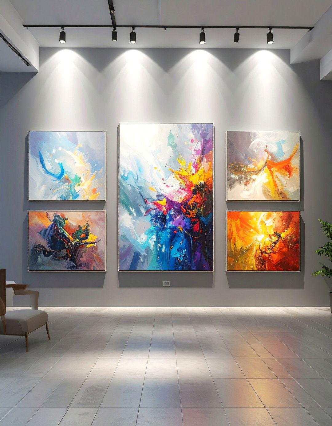 The AI Enhanced Art Gallery Wall - 30 ai lighting layout ideas