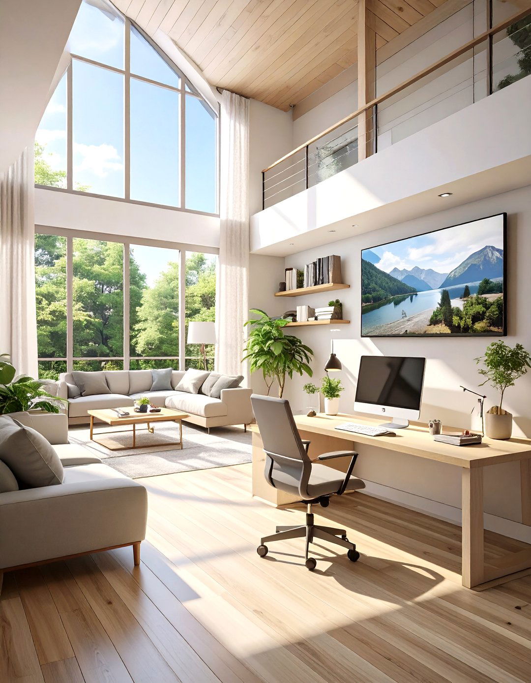 The AI Enhanced Home Office - 30 ai tiny home interior ideas