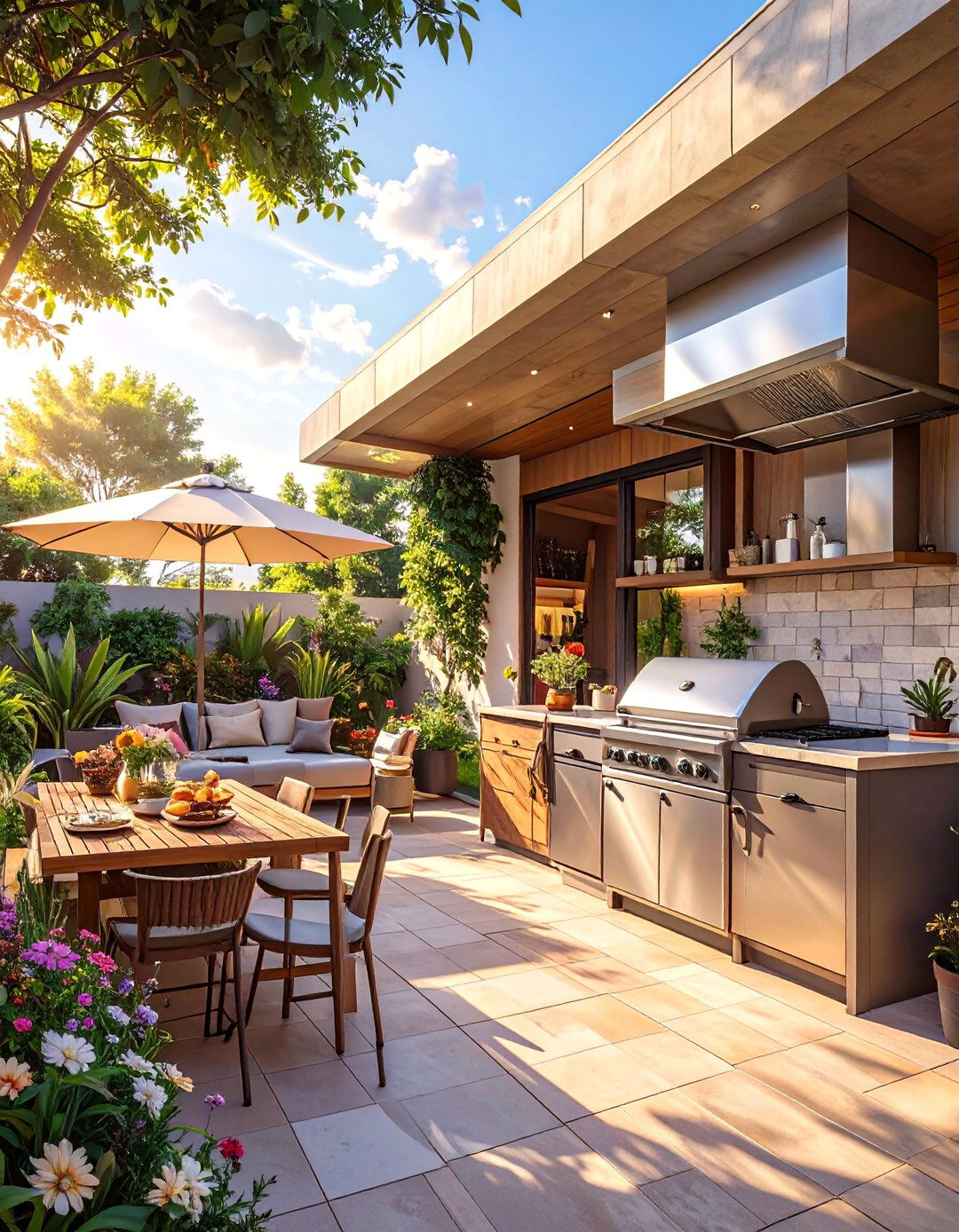 The AI Enhanced Outdoor Kitchen - 30 ai kitchen remodel ideas