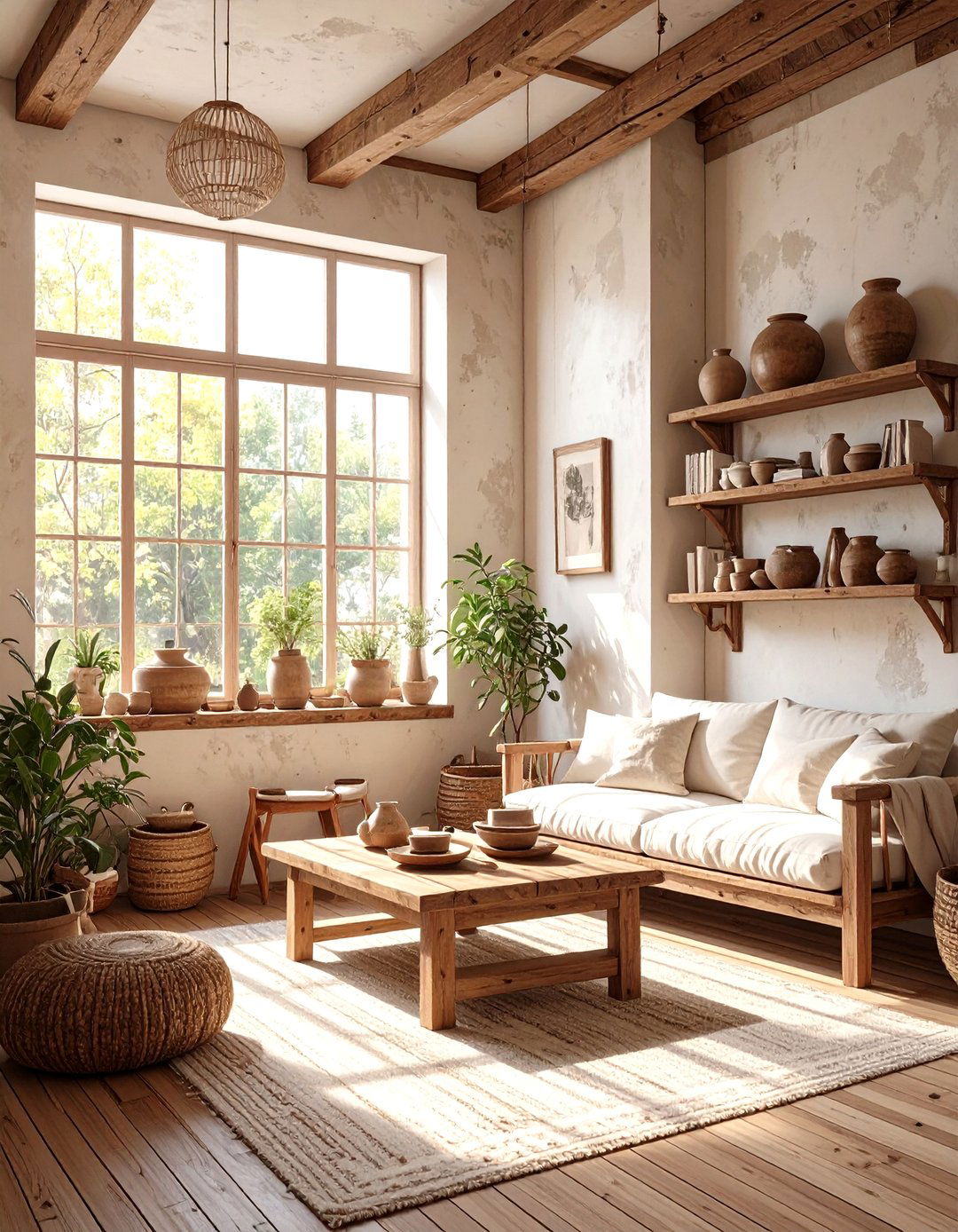 The AI Enhanced Wabi Sabi Interior - 30 ai tiny home interior ideas