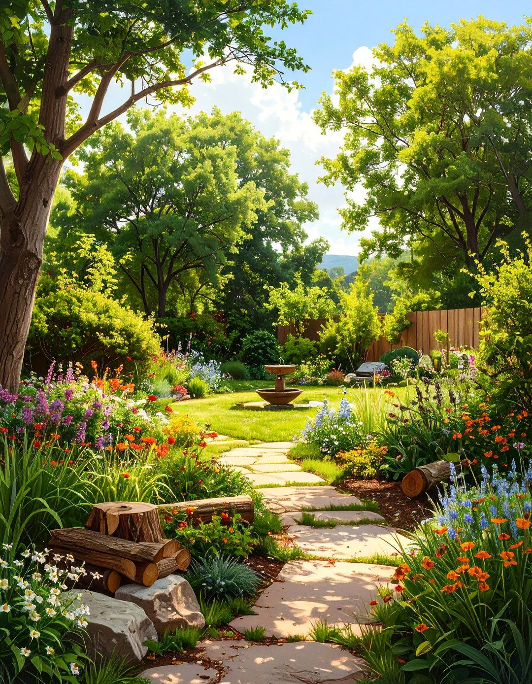 The AI Enhanced Wildlife Habitat Corridor - 30 ai sustainable landscape design ideas