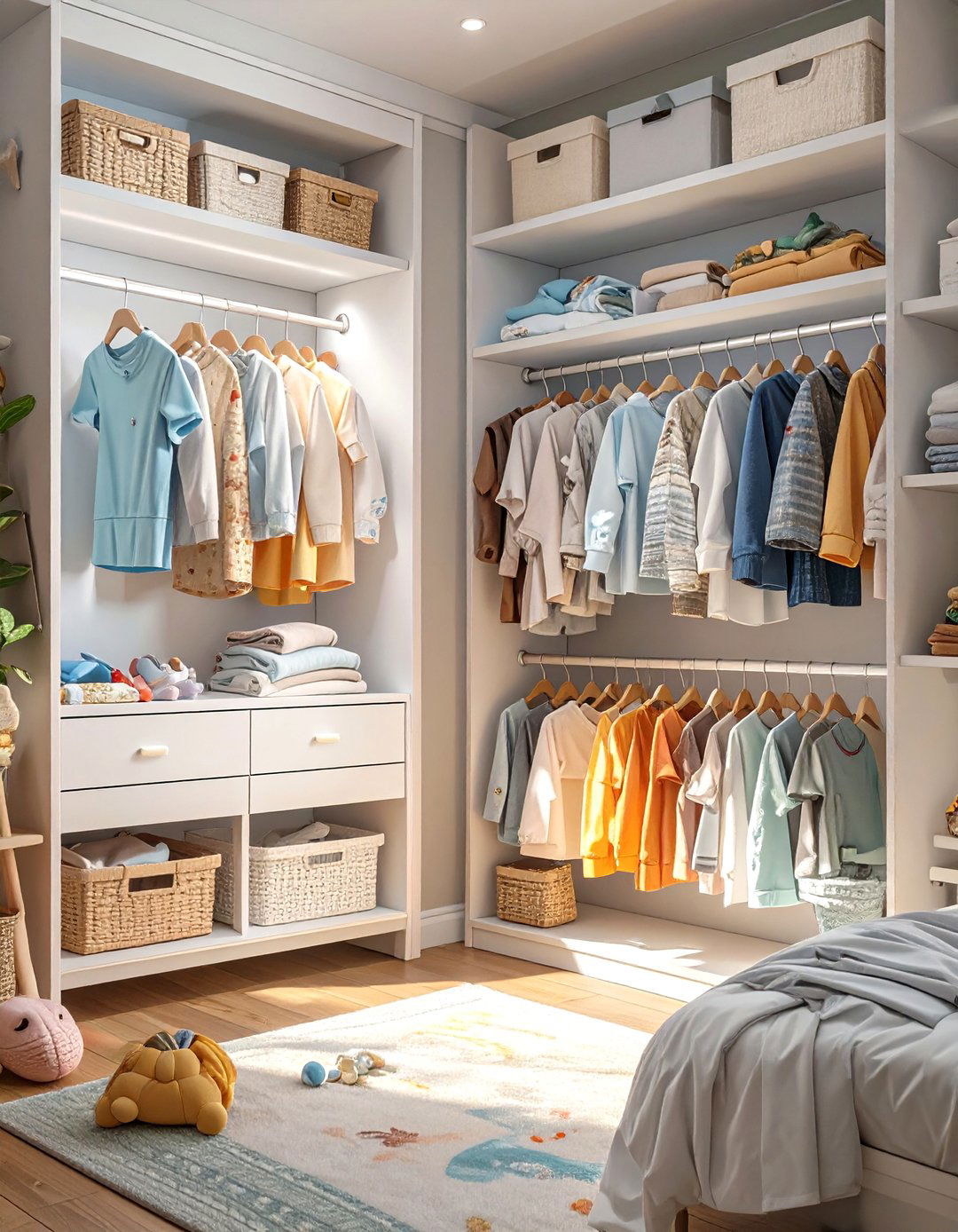 The AI Managed Clothing System Nursery - 30 ai nursery design ideas