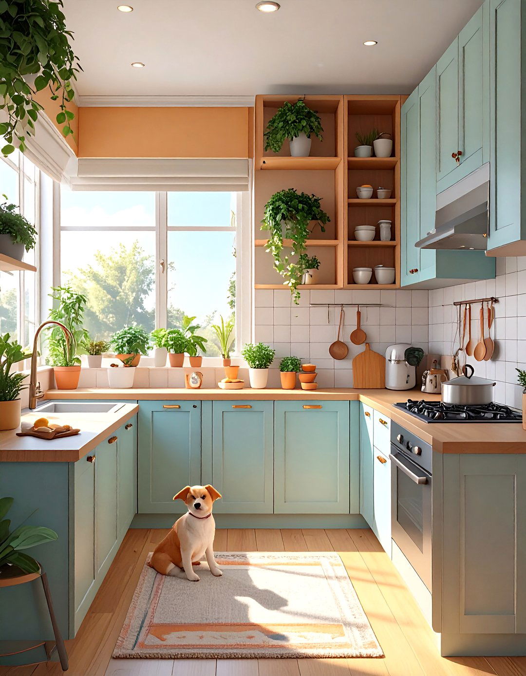 The AI Managed Pet Friendly Kitchen - 30 ai kitchen remodel ideas