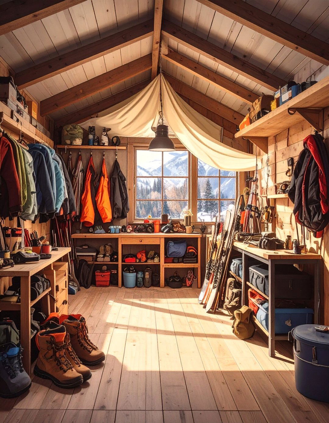 The AI Outdoor Gear Command Center - 30 ai garage workshop layout ideas