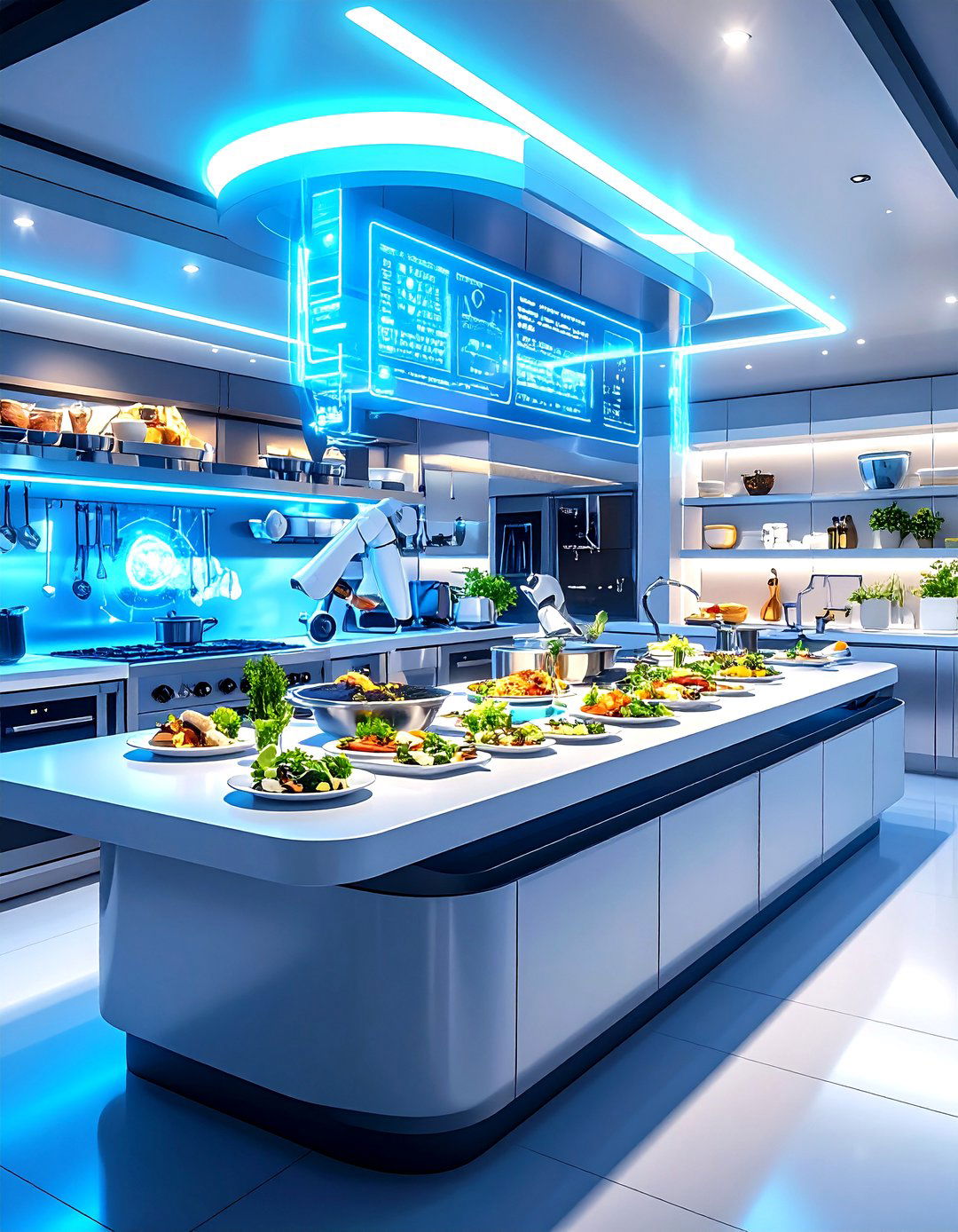The AI Powered Chefs Kitchen - 30 futuristic interior design ideas