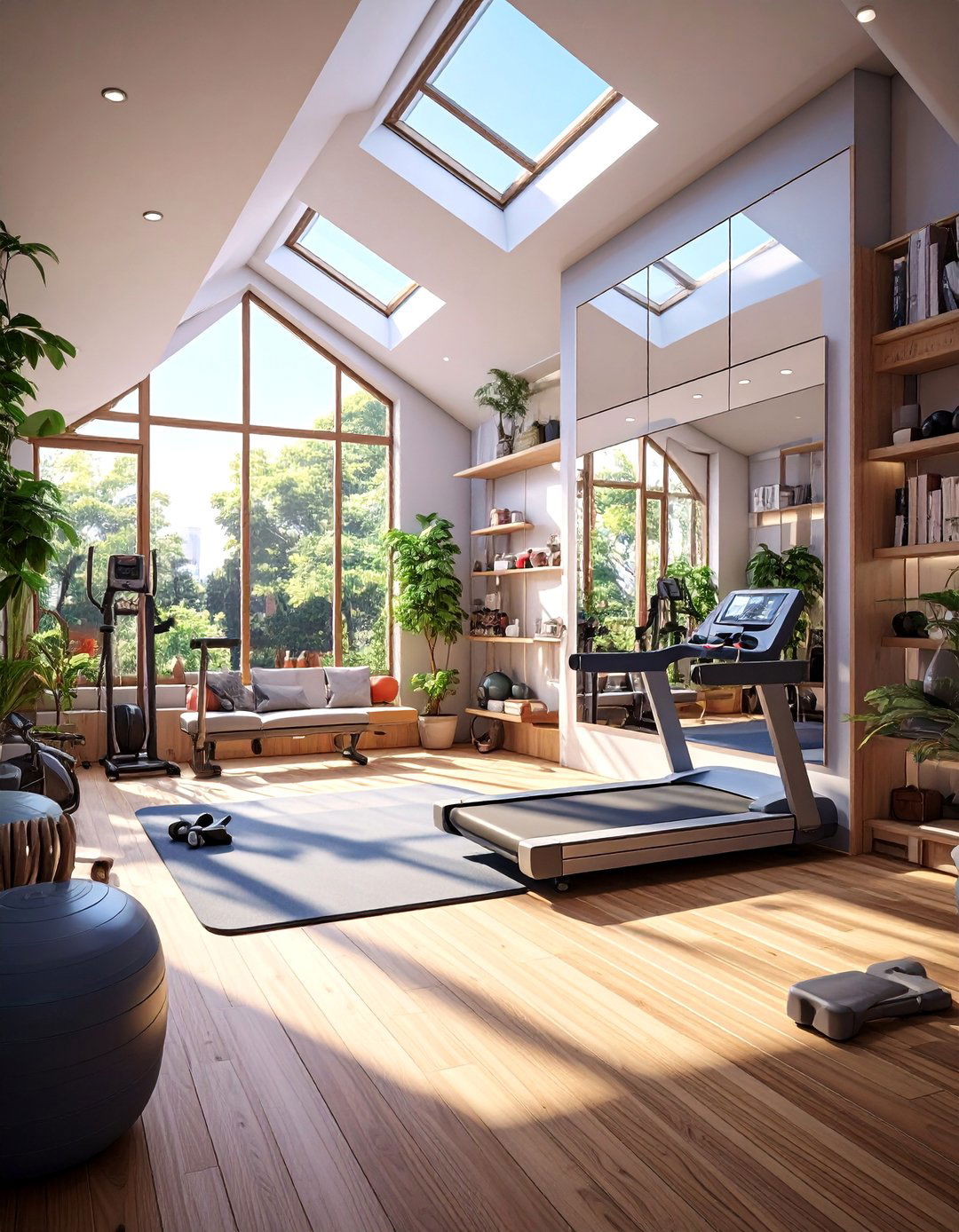 The AI Powered Fitness Hub - 30 ai tiny home interior ideas