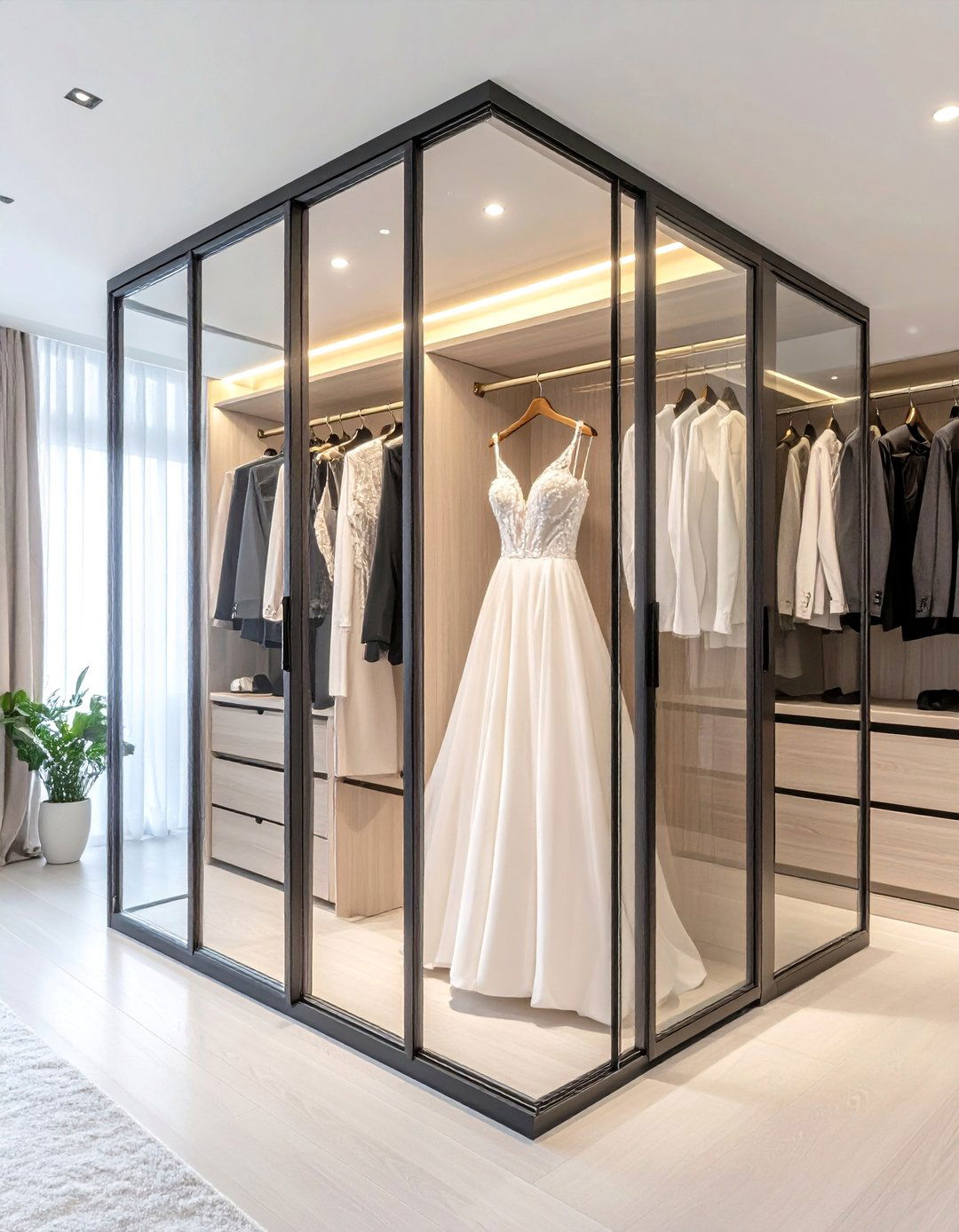The AI Powered Formalwear and Gown Closet - 30 ai closet organization ideas