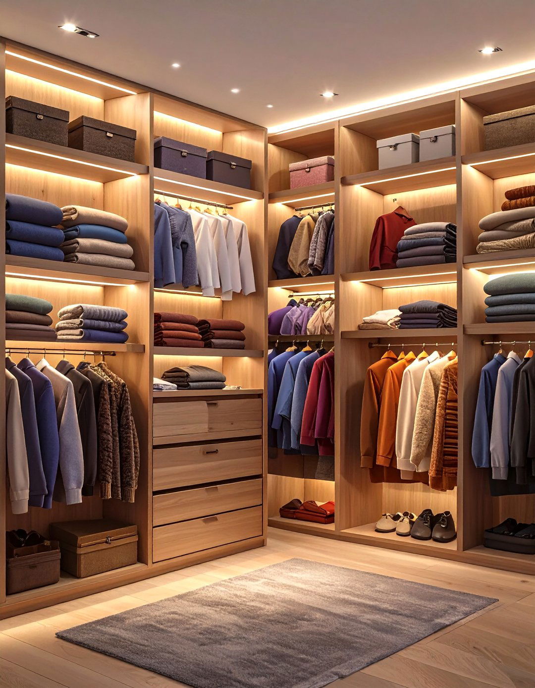 The AI Powered Walk In Closet - 30 ai lighting layout ideas