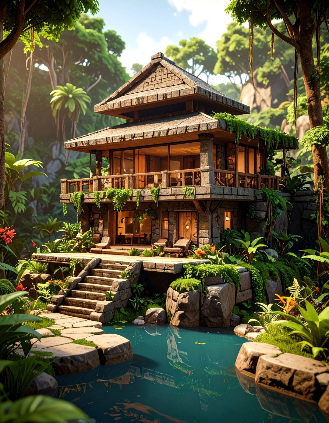 The Abandoned Ruin Restoration - 30 minecraft house design ideas