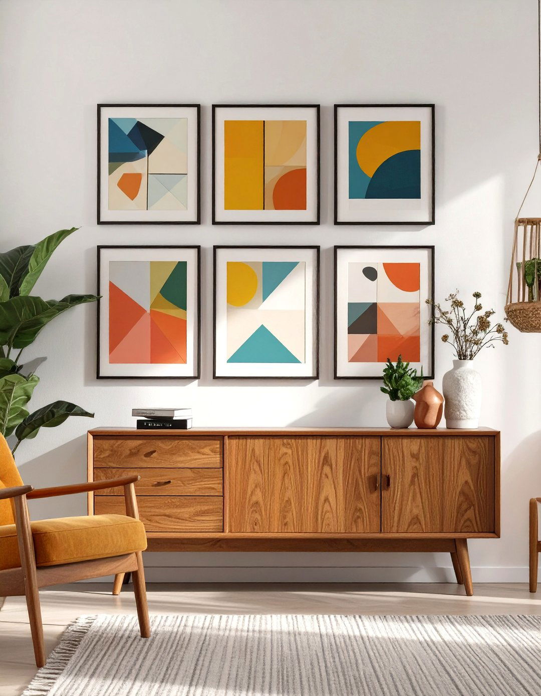 The Abstract Art Gallery Wall - 30 mcm interior design ideas