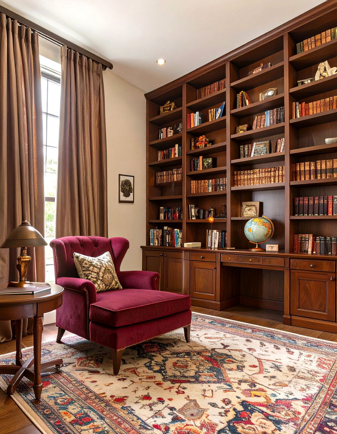 The Academics Cozy Library Room - 30 girl room decor ideas
