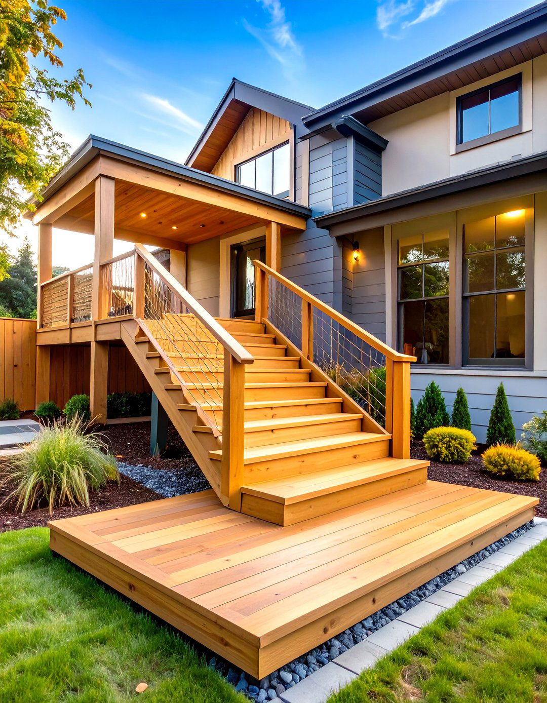 The Accessible Ramp Integrated Deck Design - 30 front porch deck ideas