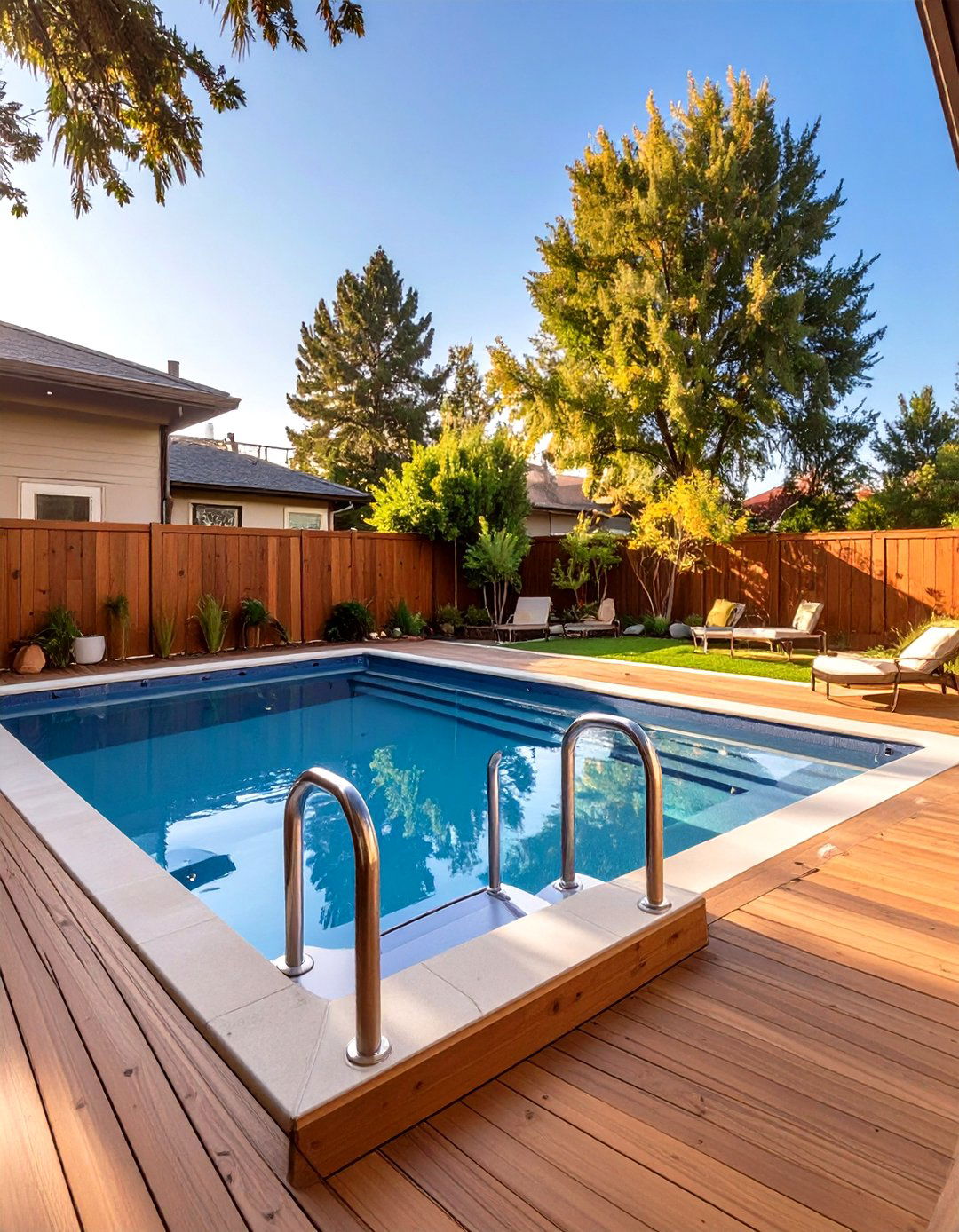 The Accessible Swim Spa Deck - 30 backyard swim spa deck ideas
