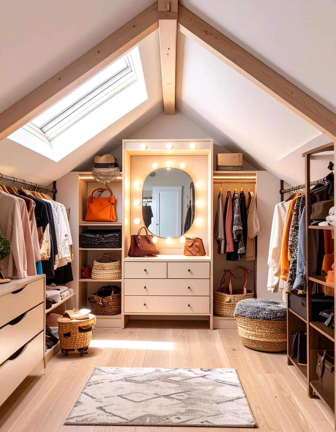 The Accessory Focused Attic Nook - 30 attic closet ideas