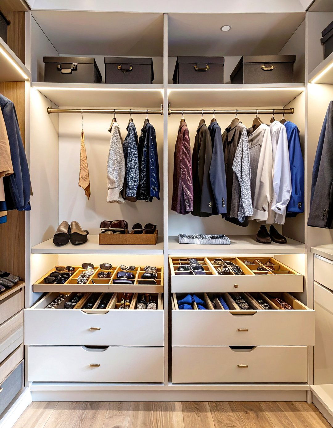 The Accessory Focused Closet - 30 home depot closet design ideas