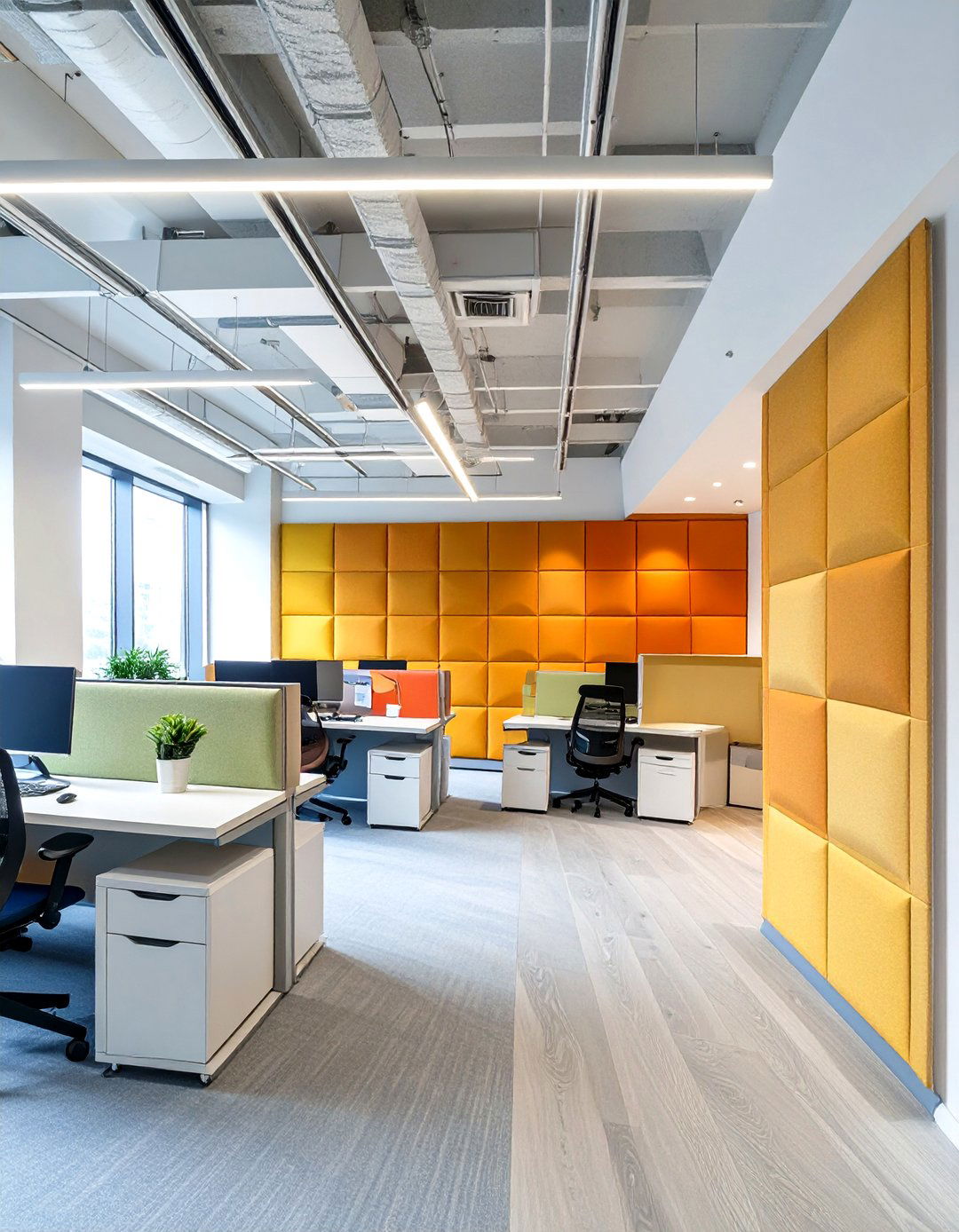 The Acoustic Focused Office Design - 30 modern office interior design ideas
