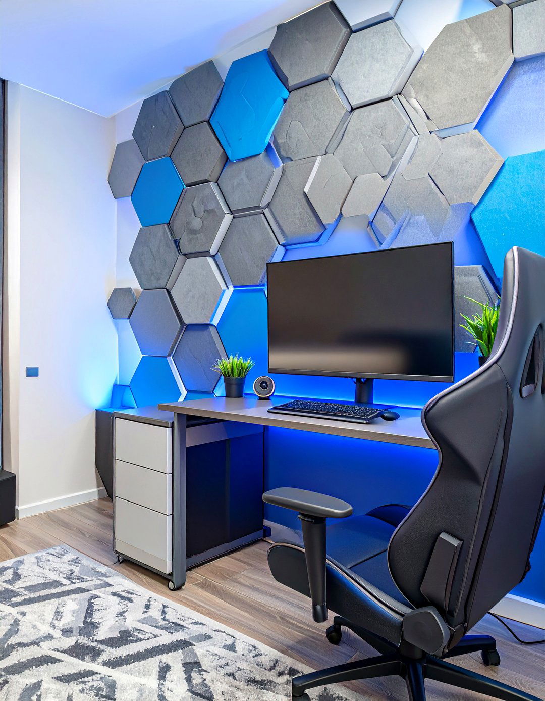The Acoustic Panel Accent Wall - 30 game room ideas on a budget