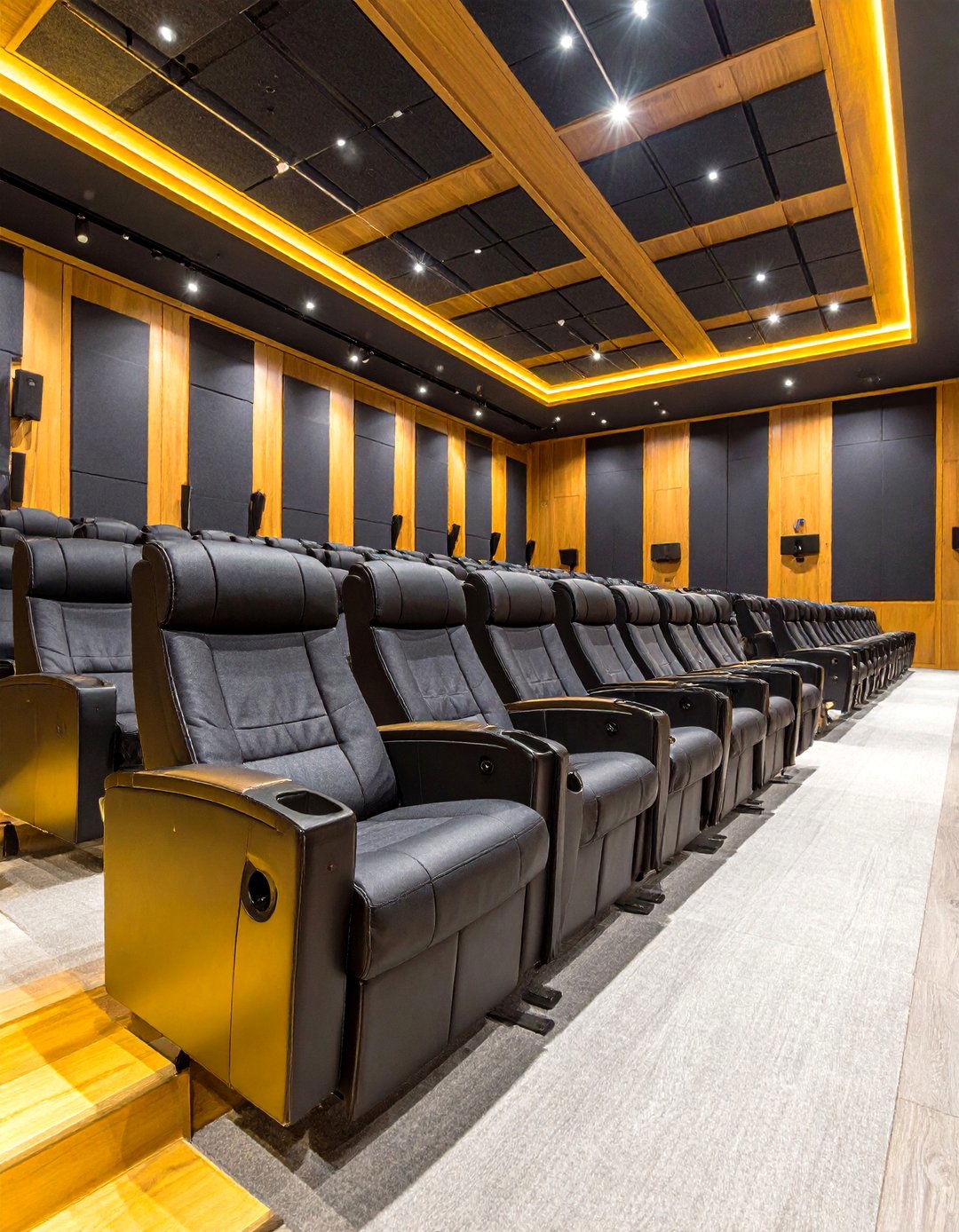 The Acoustic Paneled Studio - 30 home theater seating ideas