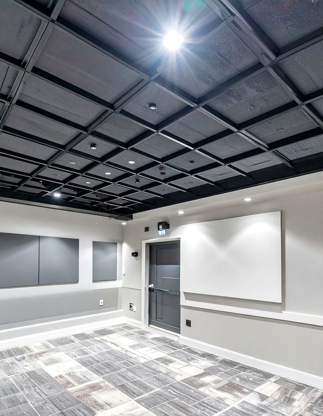 The Acoustic Tile Drop Ceiling - 30 cheap basement ceiling ideas