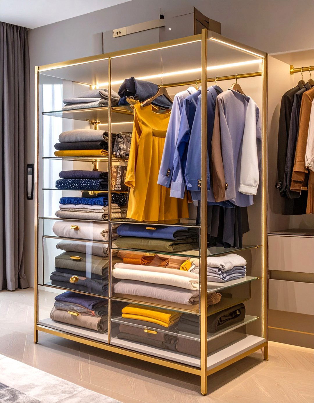 The Acrylic or Lucite Closet Dresser - 30 closet dresser ideas