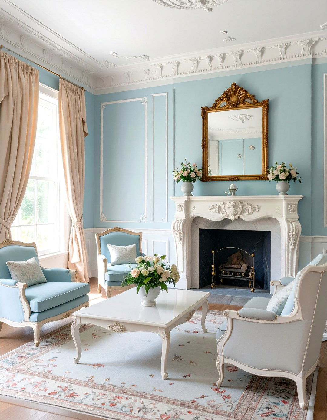 The Adams Style Formal Sitting Room - 30 colonial interior design ideas