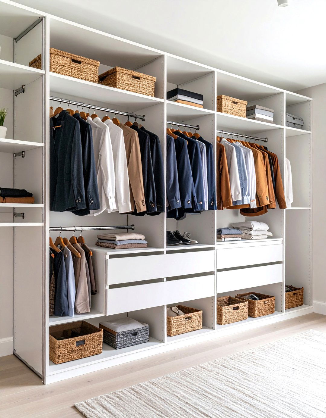 The Adjustable Track System - 30 diy closet organizer ideas