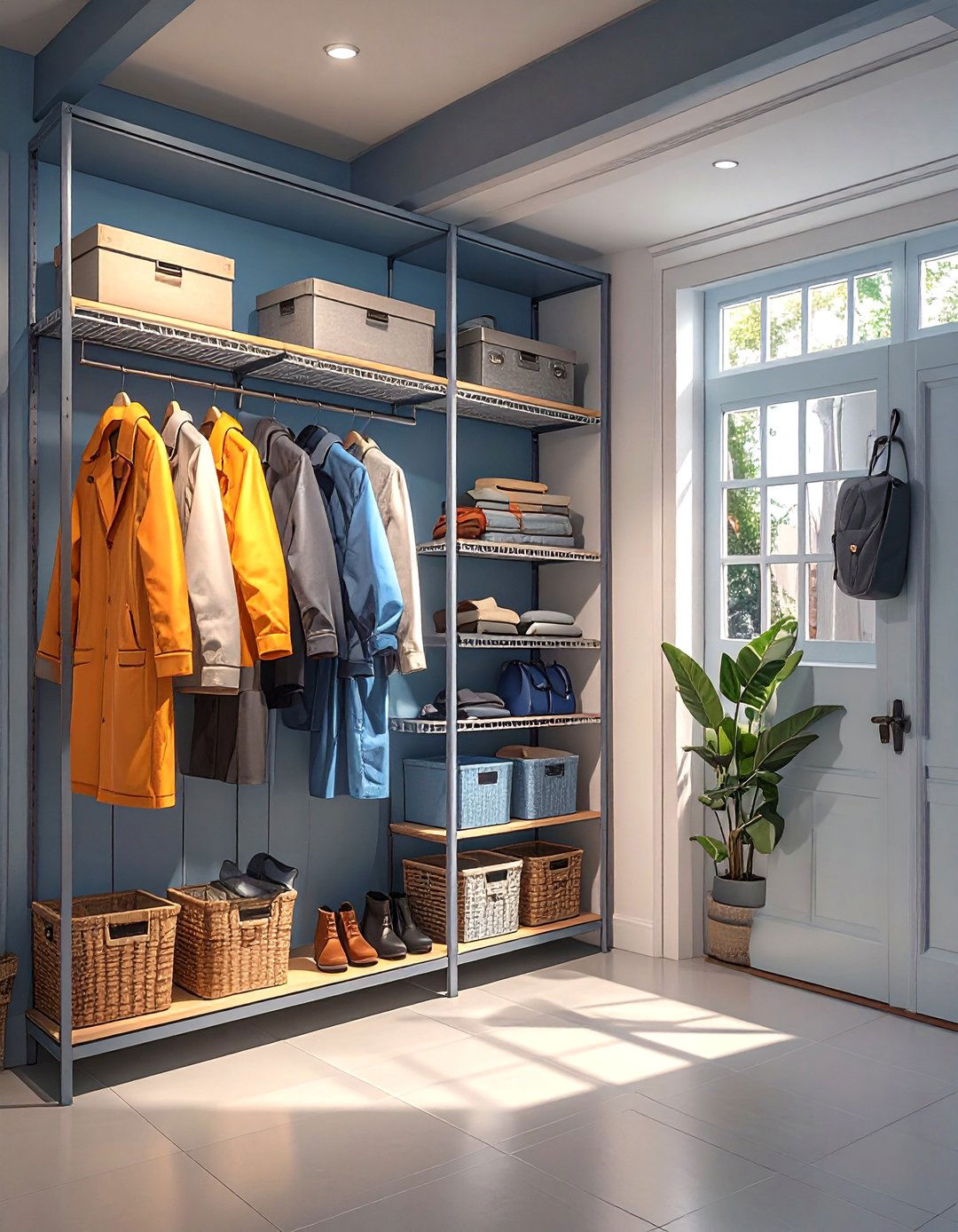 The Adjustable Wire Shelving System - 30 coat closet organization ideas