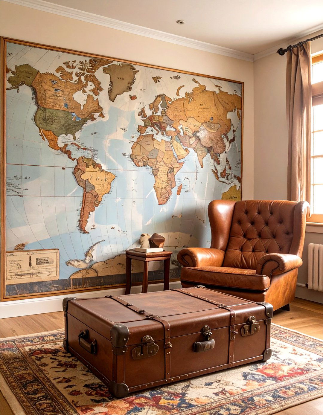 The Adventurers Map Room - 30 masculine living room ideas