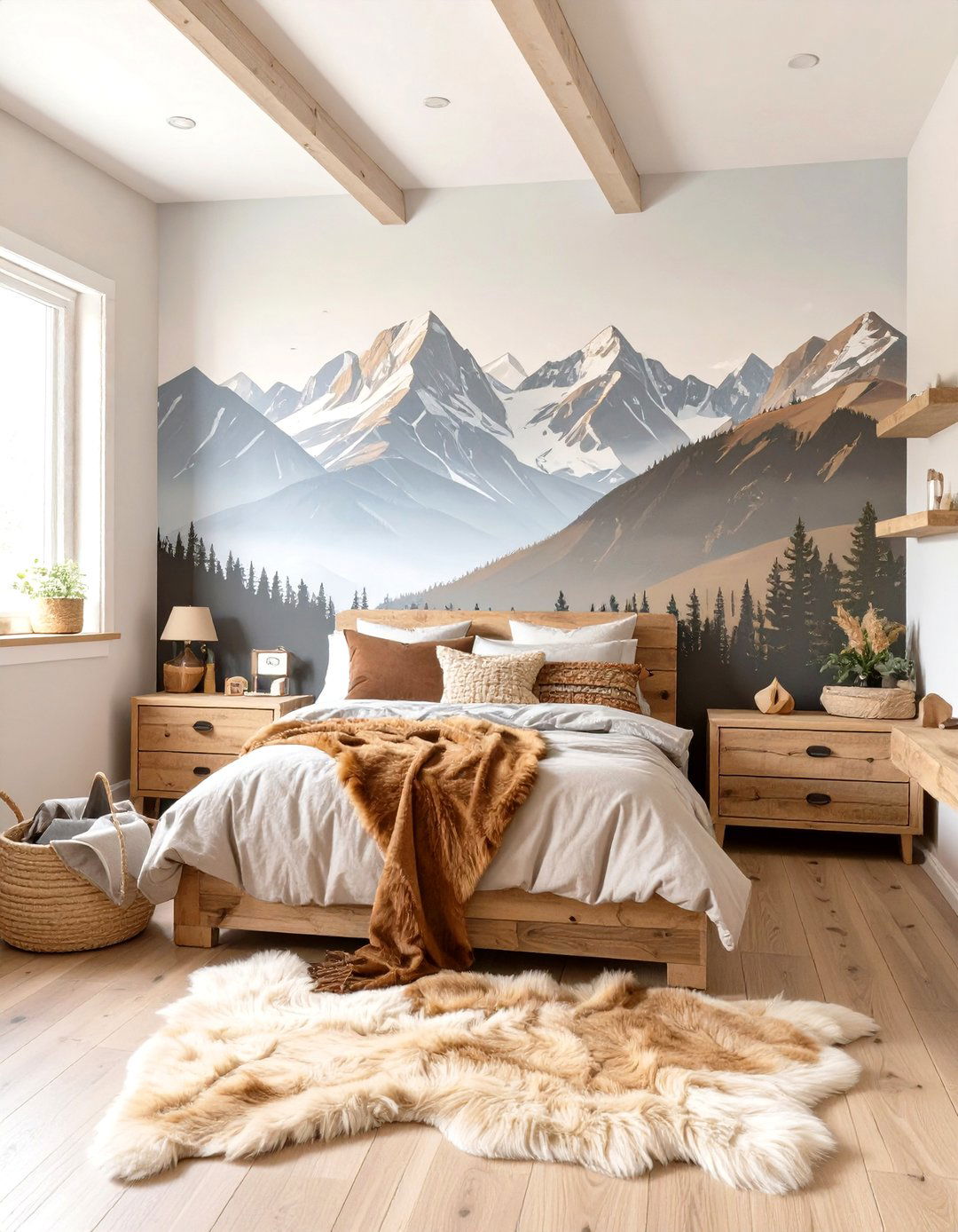 The Adventurous Mountain Mural Bedroom - 30 boys bedroom paint ideas