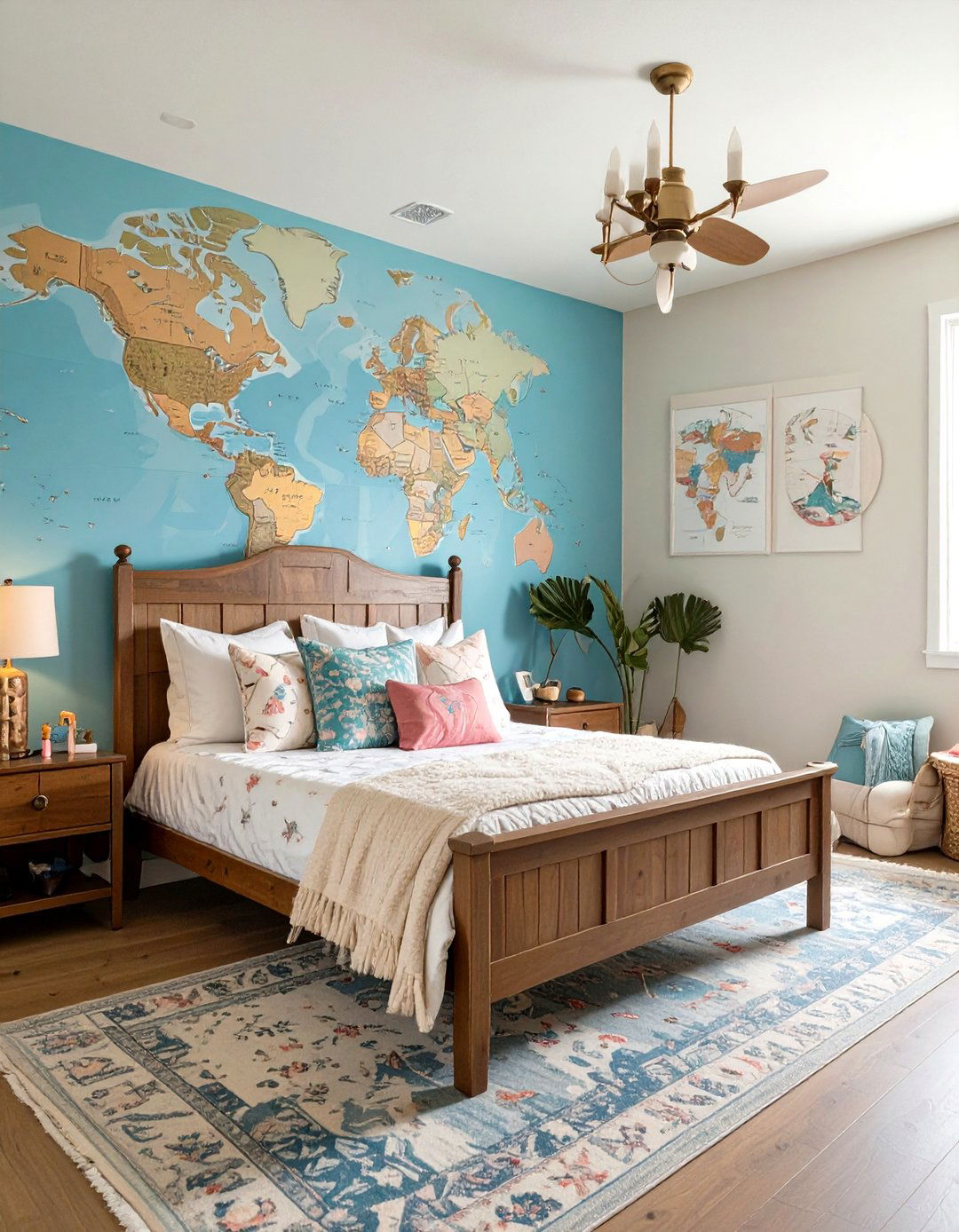 The Adventurous Traveler Girls Room - 30 girls room decor ideas