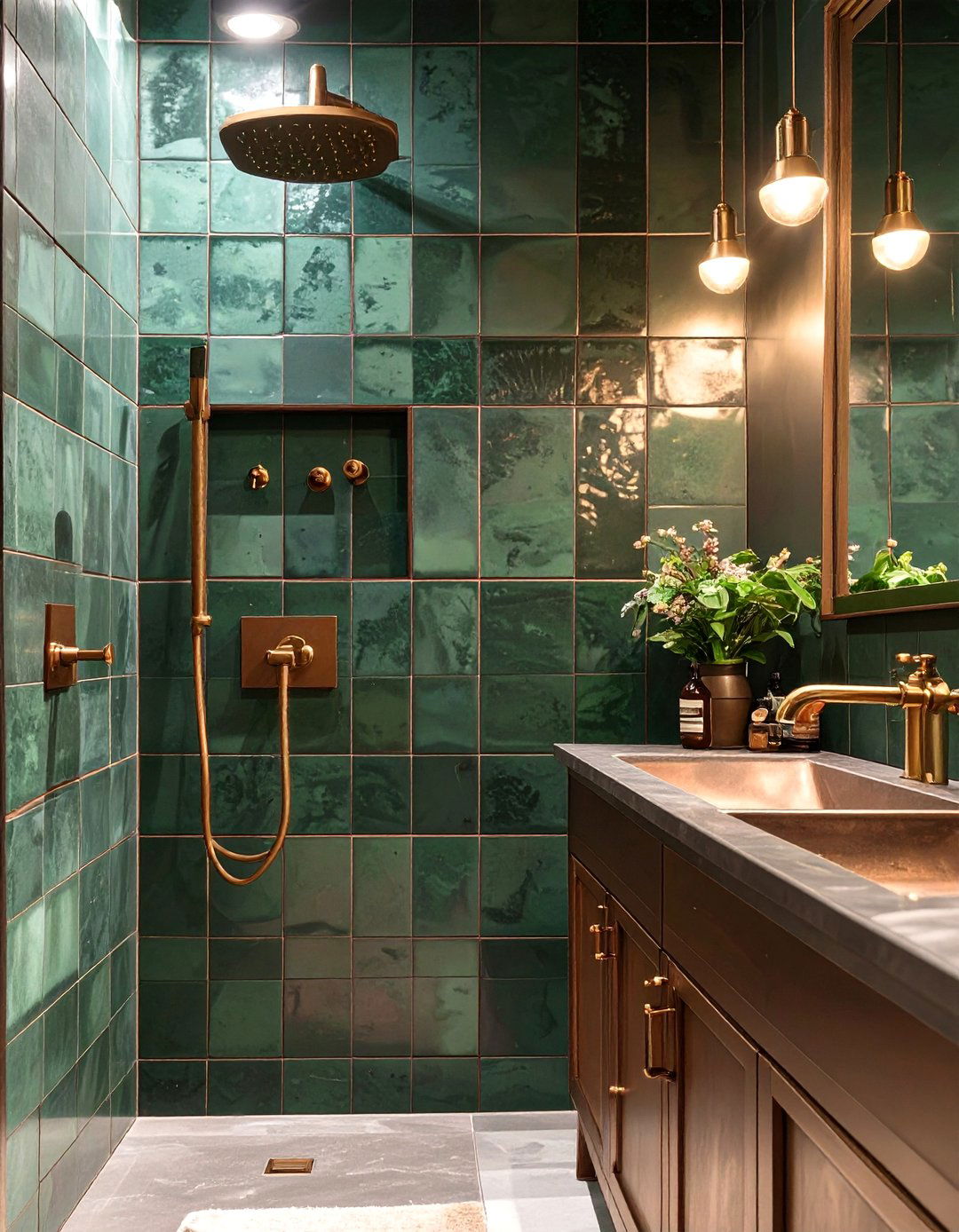 The Aged Metal Finishes Bathroom - 30 bathroom decor ideas 2025