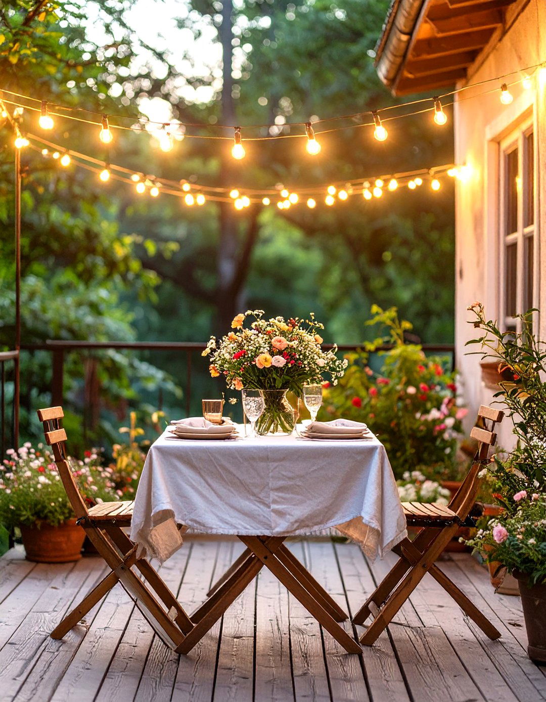 The Alfresco Dining Deck - 30 cozy small deck decorating ideas