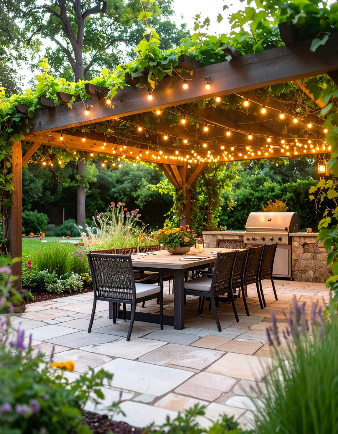 The Alfresco Dining Garden - 30 back yard garden ideas