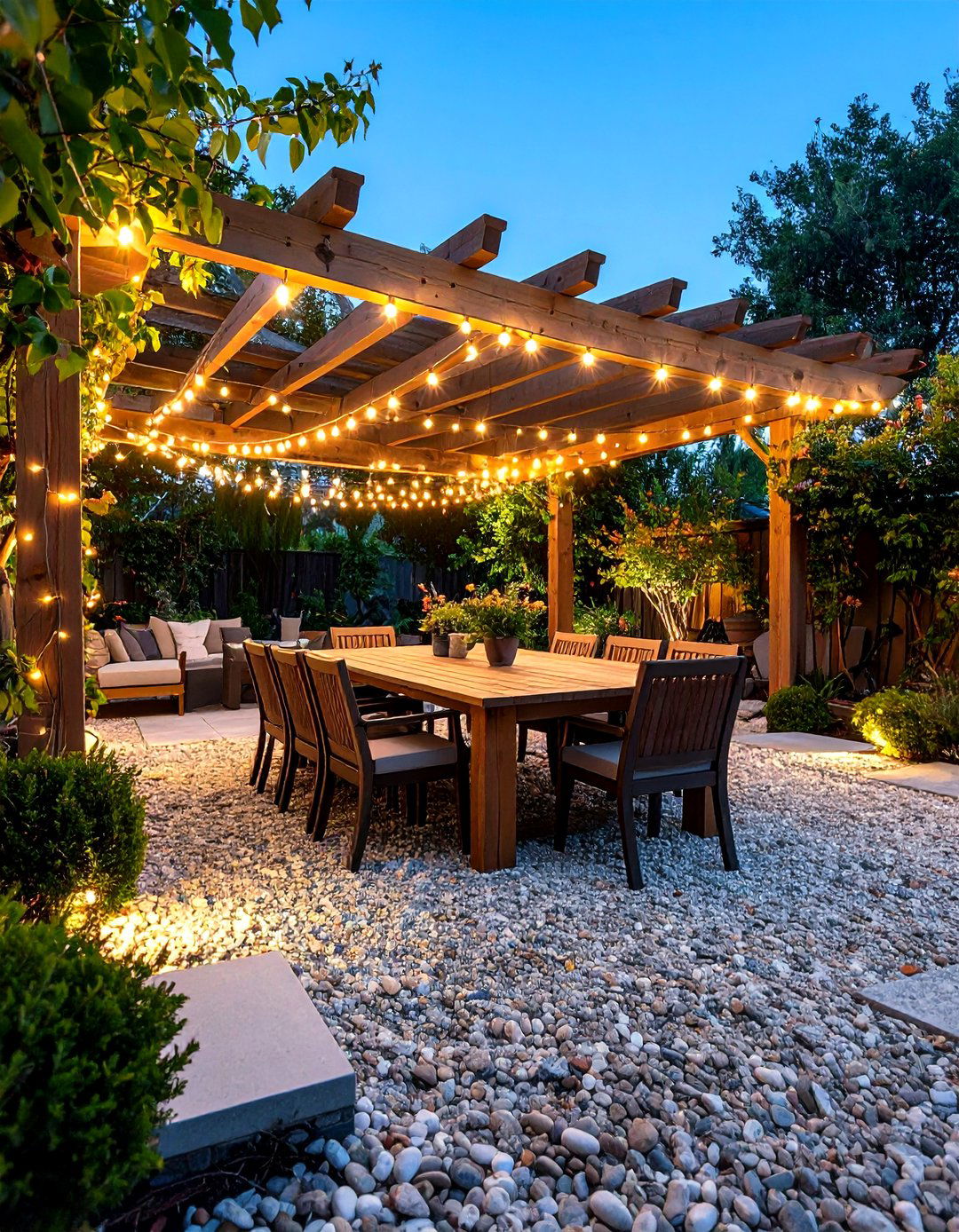 The Alfresco Dining Gravel Patio - 30 gravel patio ideas