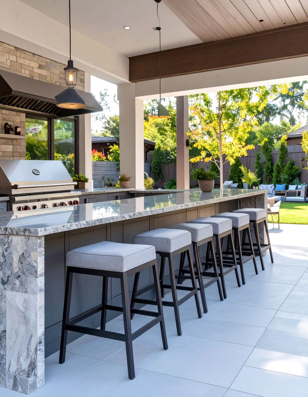 The Alfresco Kitchen Bar - 30 backyard seating ideas