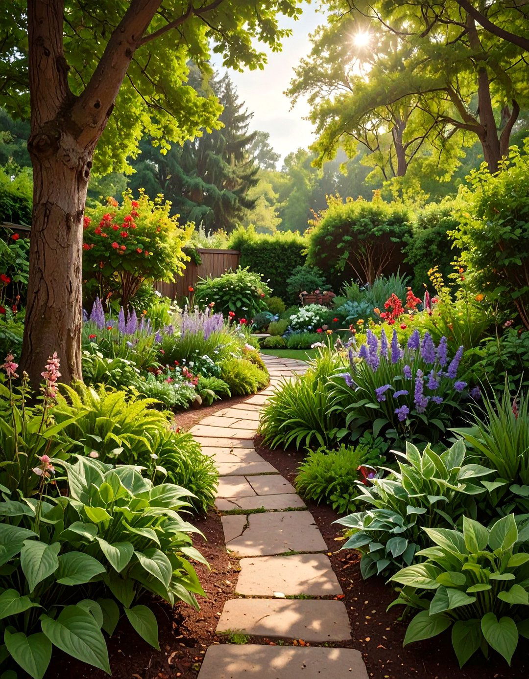 The All Greenery Garden Design - 30 low maintenance perennial garden designs