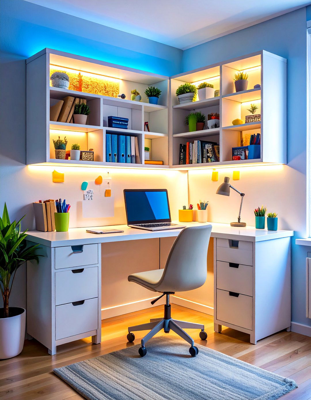 The All In One Desk Hutch - 30 dorm storage ideas