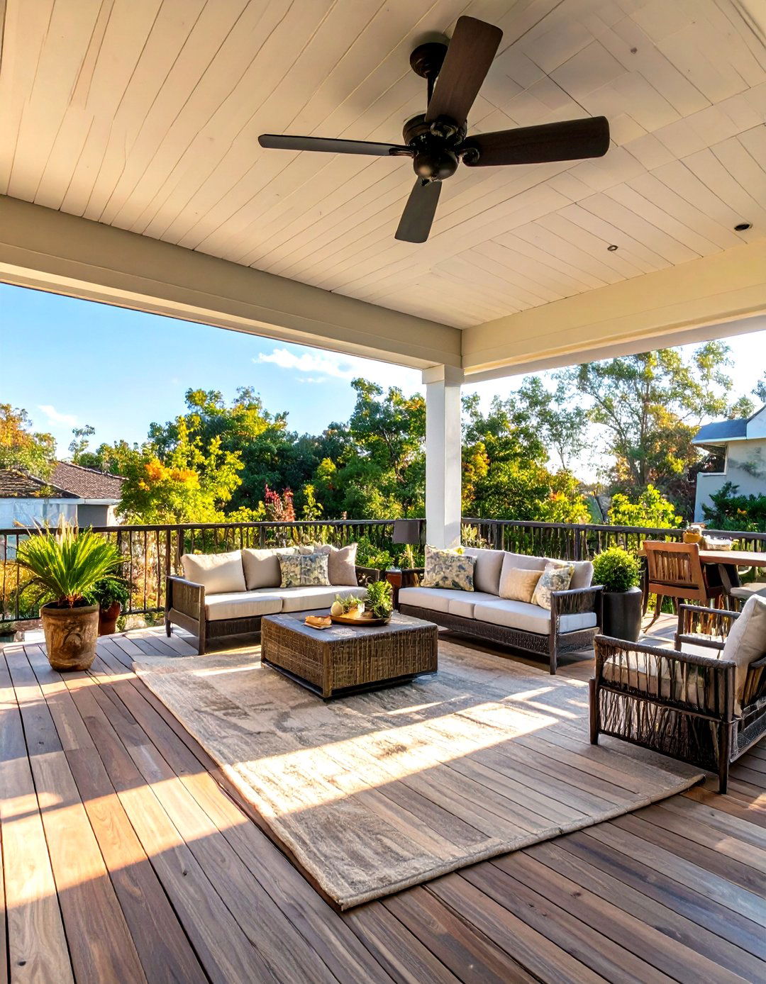 The All Weather Deck with a Solid Roof - 30 elevated deck ideas