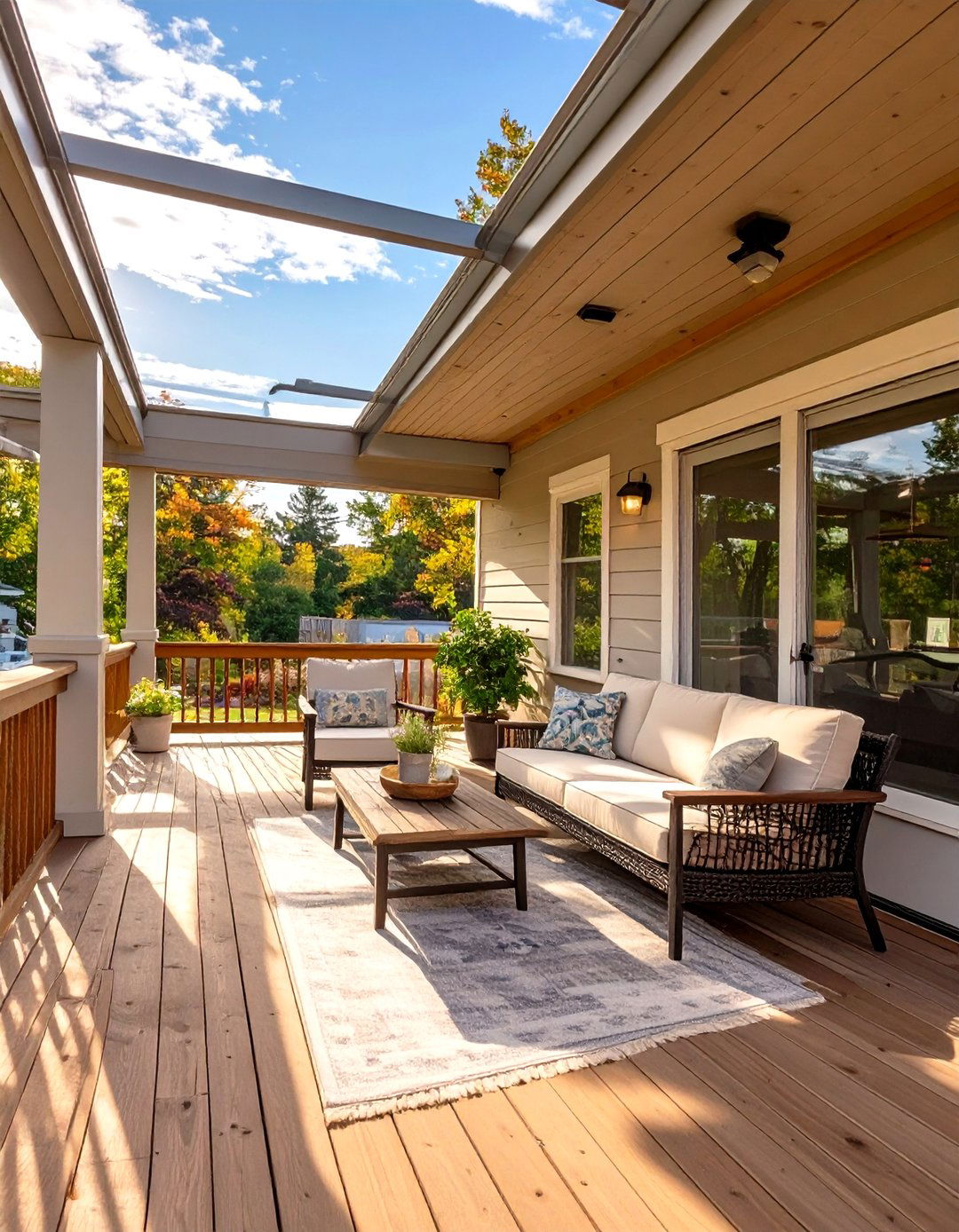 The All Weather Porch - 30 mobile home front porch ideas